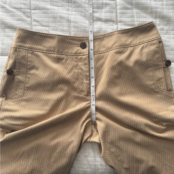 Talbots beige geometric shape pants, size 6P - Picture 6 of 8